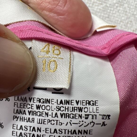 Valentino Roma Womens Lined Zippered Pencil Skirt Pink Size EUR 46 US 10 Office - Picture 11 of 13